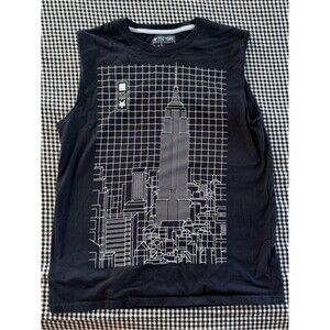 Zoo York Men’s Black Graphic Muscle Tee Men’s Medium Y2K